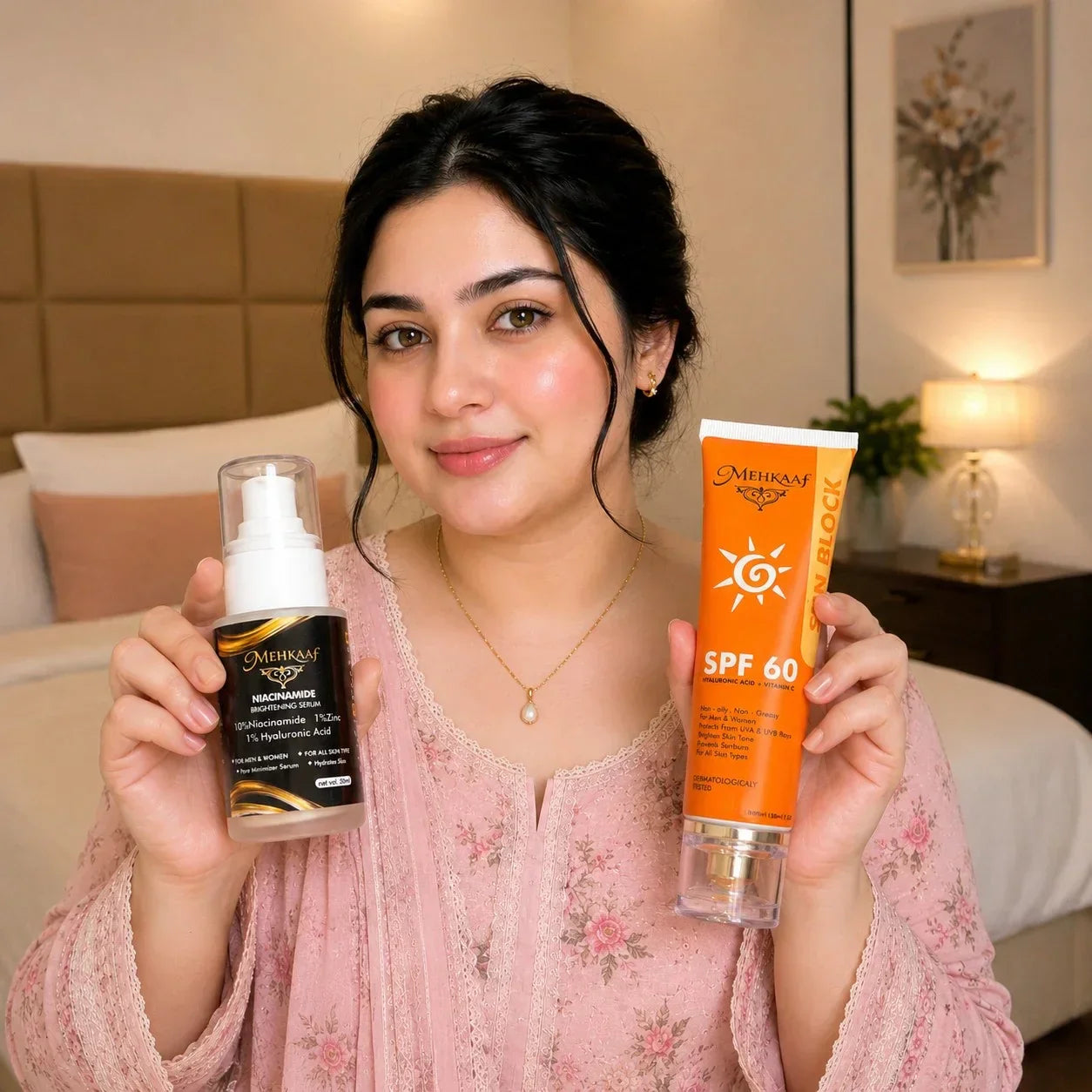 Mehkaaf Niacinamide Brightening Serum – 10% Niacinamide + Hyaluronic Acid