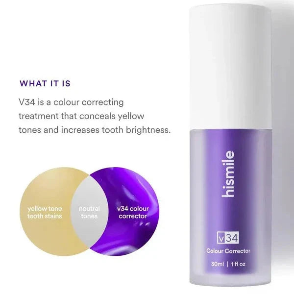 (Buy 1 Get 1 Free) Hismile v34 Colour Corrector Teeth Whitening Serum