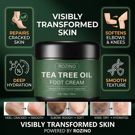 Soothing Aloe Vera & Tea Tree Foot Moisturizer Cream