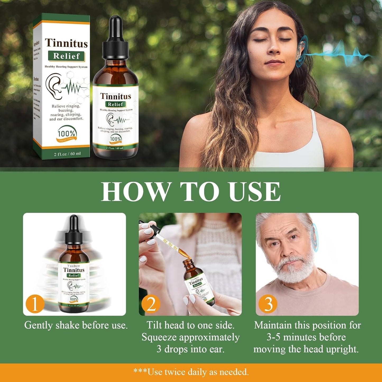 Tinnitus Relief Drops (کان کے تمام مسائل کا حل)