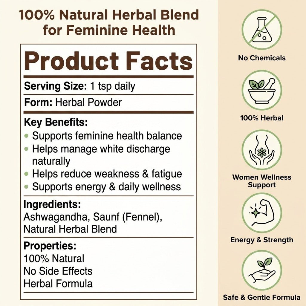LeeFood Powder – Leukorrhea & White Discharge